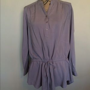 Spense convertible sleeve top w/drawstring